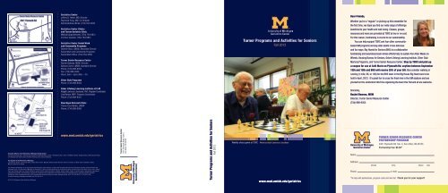 Turner Programs and Activities for Seniors - University of Michigan ...