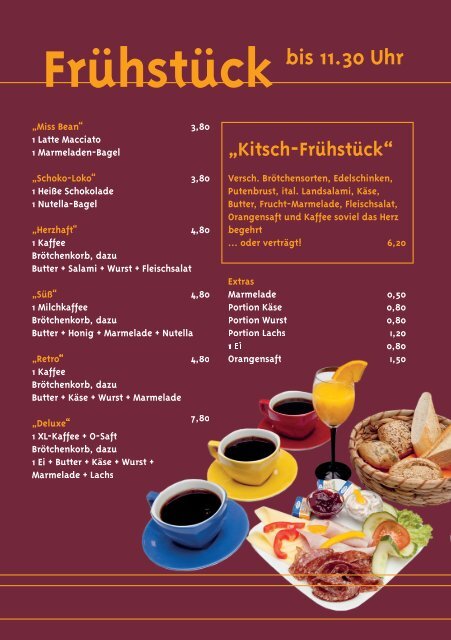 Tagesgerichte Sonntagsbuffet - Cafe Kitsch