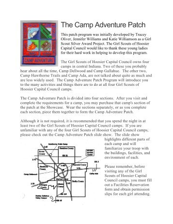 The Camp Adventure Patch - Girl Scouts of Central Indiana