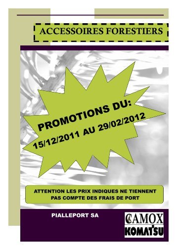 PROMOTIONS DU: - Camox