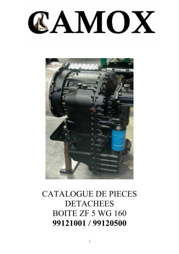 catalogue de pieces detachees boite zf 5 wg 160 ... - Camox