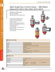 Camozzi Right Angle Flow Control Valves - BSP-METRIC