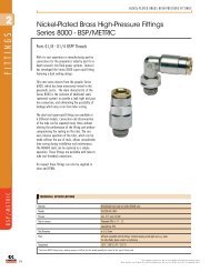 Camozzi Nickel-Plated Brass High-Pressure Fittings BSP-METRIC