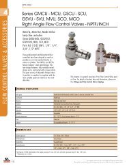 Series GMCU - MCU, GSCU - SCU, GSVU - Camozzi Pneumatics