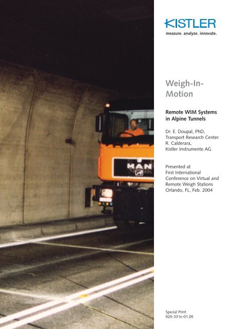 Special Print, Vehicles, Weigh-In-Motion - Traffic Data Systems GmbH
