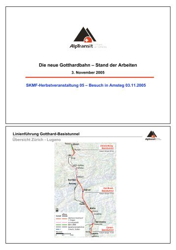 Die neue Gotthardbahn – Stand der Arbeiten