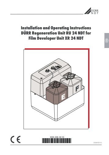 Installation and Operating Instructions DÜRR ... - duerr-ndt.de