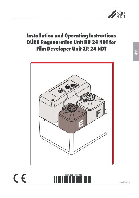 Installation and Operating Instructions DÜRR ... - duerr-ndt.de