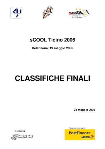 CLASSIFICHE FINALI - ASTI