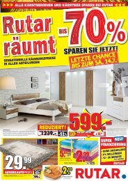 inkl. Bettfunktion - Rutar