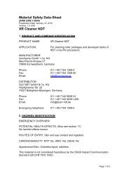 Material Safety Data-Sheet XR Cleaner NDT - duerr-ndt.de