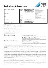 Techniker Anforderung Deutsch, English - DÃƒÂœRR MEDICAL