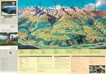 Sommerpanoramakarte - Bergbahnen Obersaxen-Mundaun