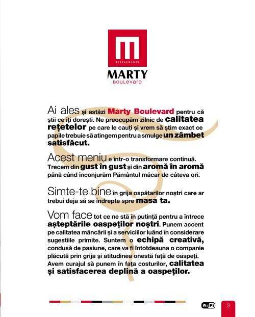 m eniu - Marty Restaurants