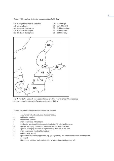Checklist of Baltic Sea Phytoplankton Species - Helcom