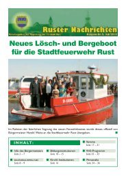 Ruster Nachrichten - Juli 2012/2