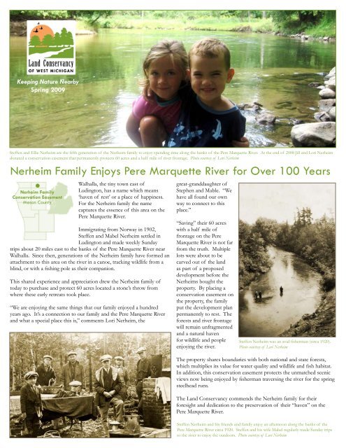 Nerheim Family Enjoys Pere Marquette River for Over - Land ...
