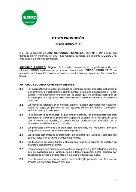 Bases Circo Jumbo 12