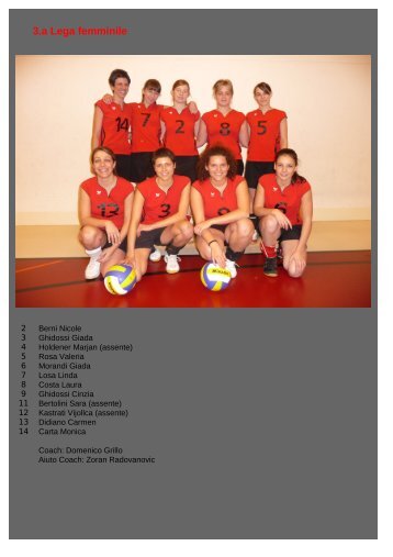 3.a Lega femminile - Moesa Volley