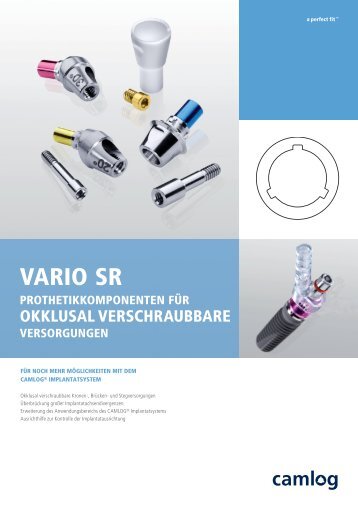 CAMLOG Vario SR Prothetikkomponenten