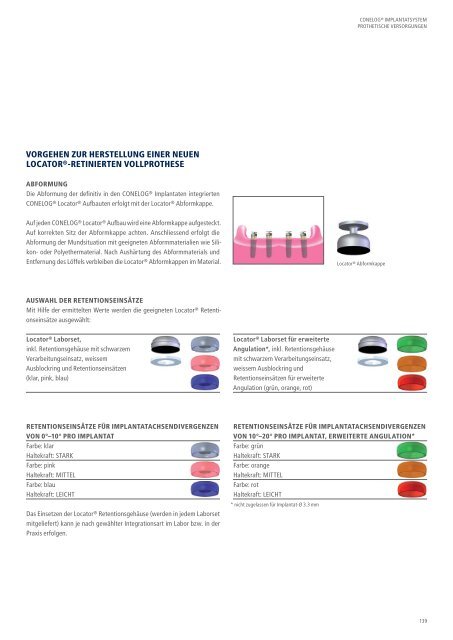 CONELOG® Implantatsystem Prothetische Versorgungen - Camlog