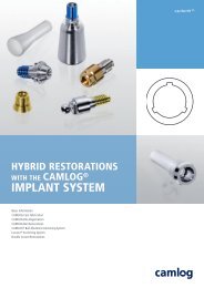 Hybrid Restorations with the CAMLOG Implant System (PDF