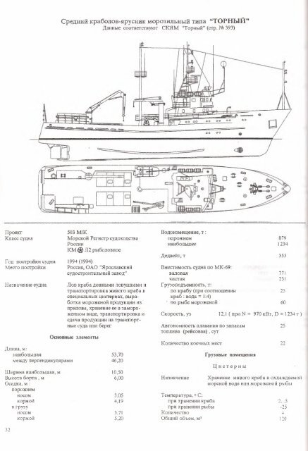 флот рыбной промышленности справочник типовых судов