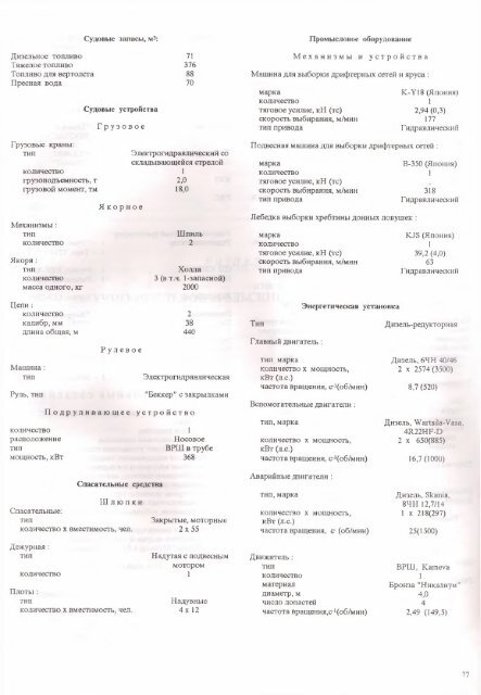 флот рыбной промышленности справочник типовых судов