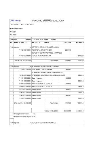 DICIEMBRE 2011.pdf - Gobierno Municipal de San Miguel el Alto