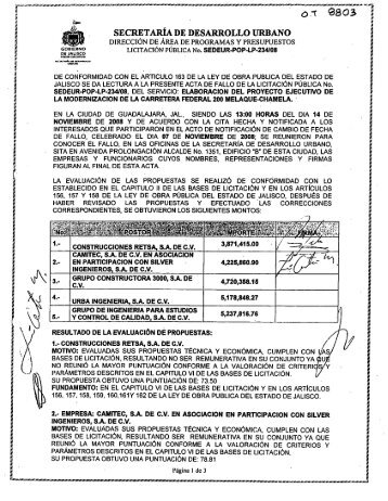 SECRETARÍA DE DESARROLLO URBANO - Sedeur - Jalisco