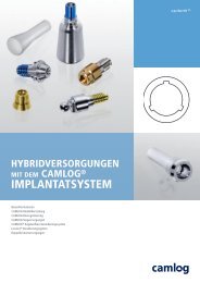 Hybridversorgungen mit dem CAMLOG Implantatsystem (PDF, 7 ...