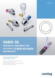 CAMLOG Vario SR Prosthetic Components