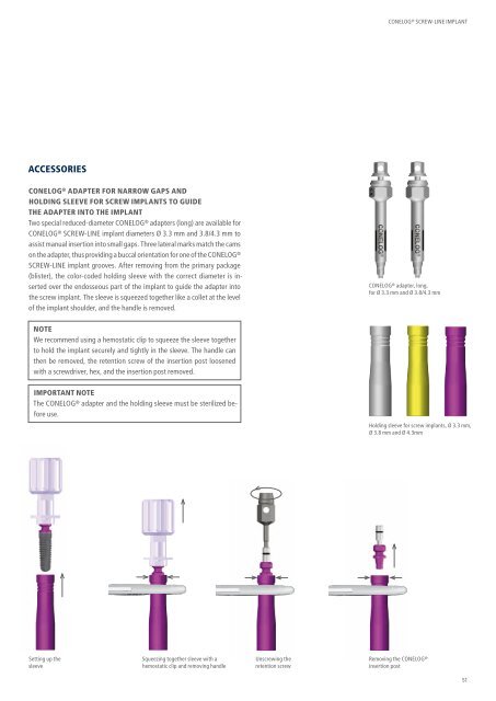 CONELOG® SURGICAL PROCEDURES - Camlog