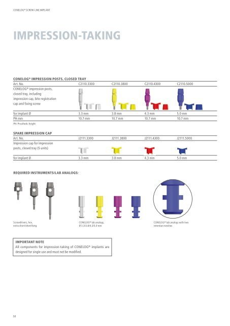 CONELOG® SURGICAL PROCEDURES - Camlog