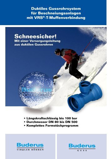 T-Muffenverbindung Schneesicher! - Duktus