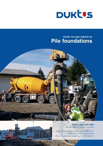 Pile foundations - Duktus