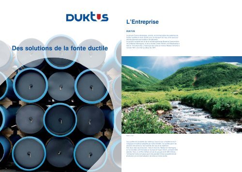 Des solutions de la fonte ductile - Duktus