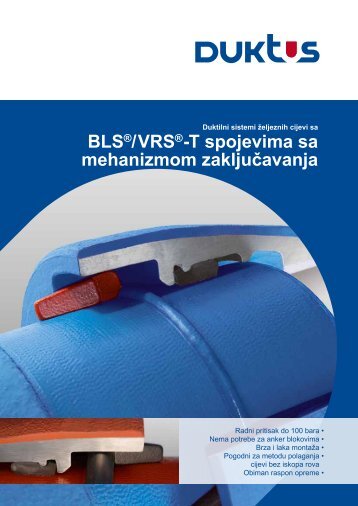 BLSÃÂ®/VRSÃÂ®-T spojevima sa mehanizmom zakljuÃÂavanja - Duktus