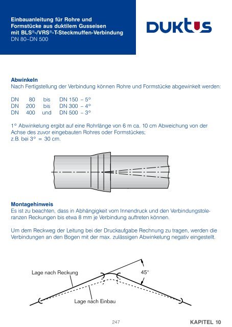 Gesamtkatalog Trinkwasser 2011 - Duktus