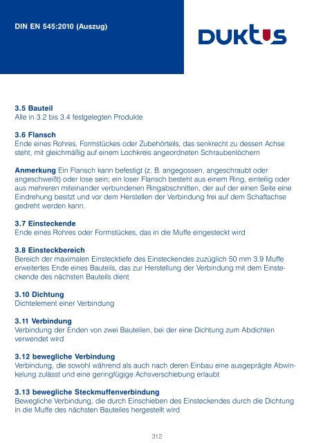 Gesamtkatalog Trinkwasser 2011 - Duktus