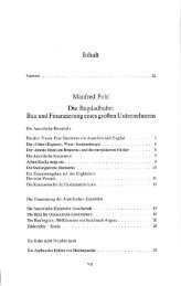 Inhalt Manfred Pahl Die Bagdadbahn: Bau und Finanzierung eines ...