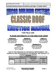 Nucor Building Systems Color Chart