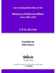 List of declassified files of the Ministry of External Affairs from 1903 ...