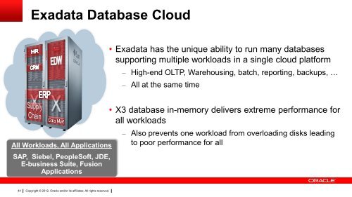 Exadata Technical Overview - Oracle