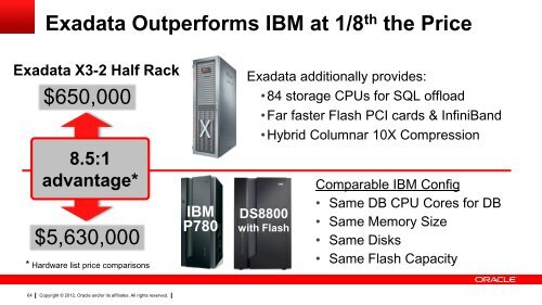 Exadata Technical Overview - Oracle