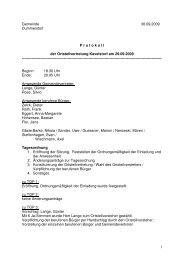 01. Protokoll OV Kavelstorf vom 29.09.09.pdf - Dummerstorf