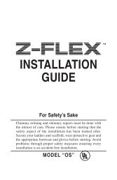 Z-Flex Oil Chimney Liner Installation Guide