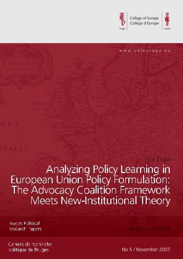 Bruges Political Research Papers / Cahiers de ... - College of Europe