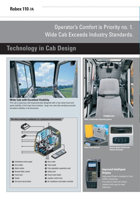 R110-7A Brochure - Hyundai Construction Equipment & Forklift Trucks