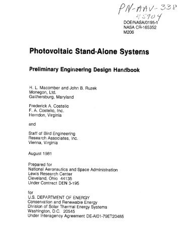 Photovoltaic Stand-Alone Systems - PDF, 101 mb